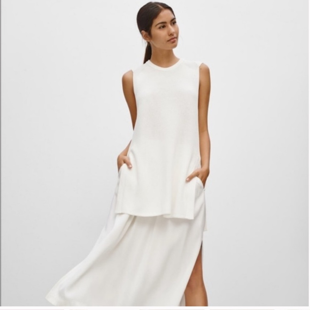 Aritzia Wilfred White Palmier Sweater - Picture 1 of 6